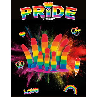 PRIDE LGBT FLAGGE DILDO WELLE 17 CM